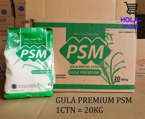 Gula Pasir PSM Premium 1 Dus Isi 20pcs X 1Kg Lazada Indonesia