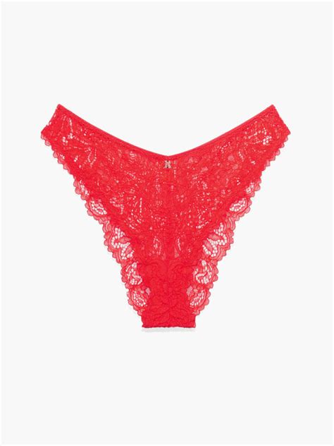 Romantic Corded Lace Brazilian Knickers In Red SAVAGE X FENTY UK