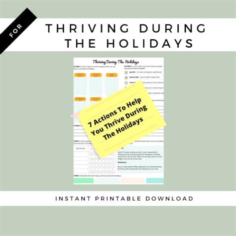 Holidays And Recovery Worksheet A Guide To Navigating Stressful Times