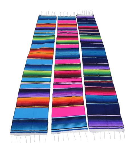 Mexican Serape Sarape Table Runner 12 Wide 72 Long