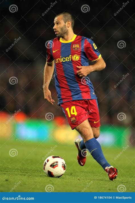 Javier Mascherano Of FC Barcelona Editorial Image | CartoonDealer.com ...