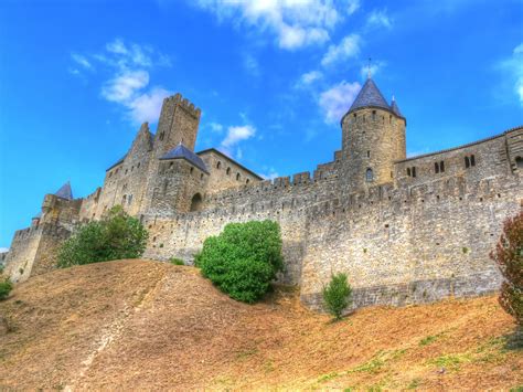 Remparts De La Cité De Carcassonne Carcassonne Aude Languedoc