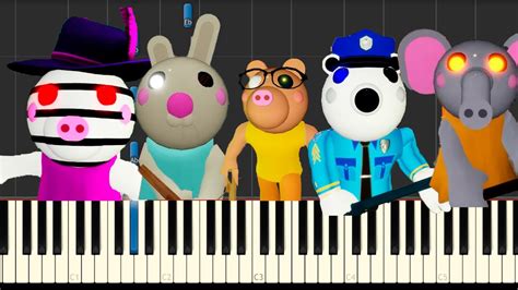 PIGGY ROBLOX THEMES On Piano YouTube