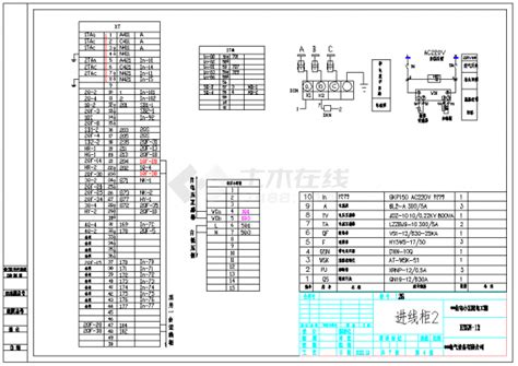 某小区高压柜一二次原理图（全套）高压电气原理图土木在线