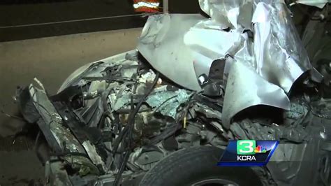 Car Pinned Under Truck In Fiery Crash Youtube