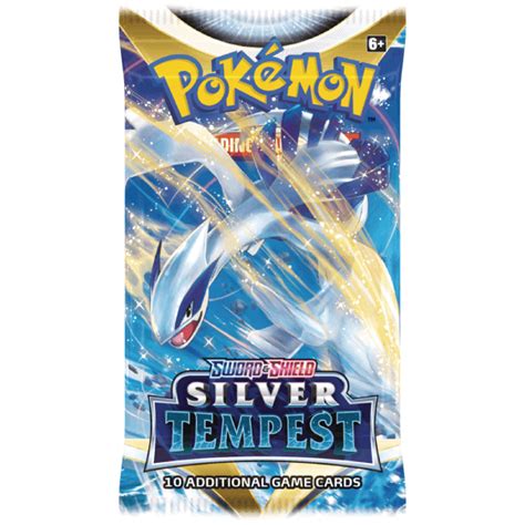 Pokémon TCG: Sword & Shield-Silver Tempest Booster Pack (10 Cards) | JR ...