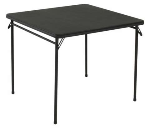 34" Square Vinyl Top Folding Card Table - Black, 1 count - Kroger