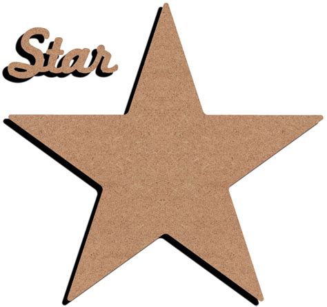 MDF Figuur Star 38 Cm Hobbygroep