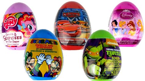 Surprise Eggs Super Mario Disney Princess Disney Pixar Cars Turtles