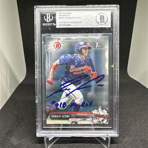 Bowman St Prospects Ronald Acuna Jr Bp Auto Ebay