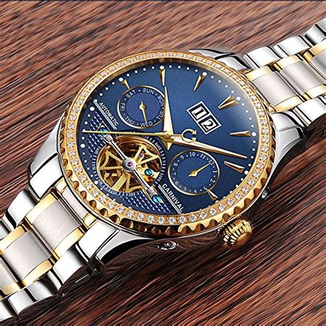 Pasoy Men S Watch Automatic Mechanical Tourbillon Stainless Stell Date