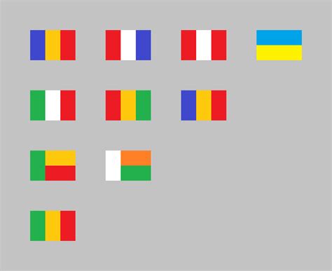 These are the smallest national flags you can make in MS Paint ...