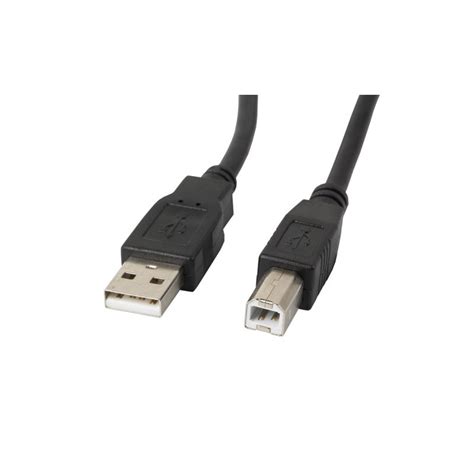 Lanberg CA USBA 10CC 0050 BK Cable USB 5 M USB 2 0 USB B Negro