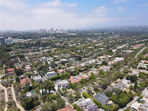 Premium Photo Aerial View Of Beverly Hills City In Californias Los