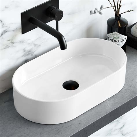 Dakota Oval Counter Top Basin 525mm Bathroom Mountain