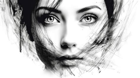 Premium AI Image | A Mysterious Artistic Stare Attractive Woman with ...