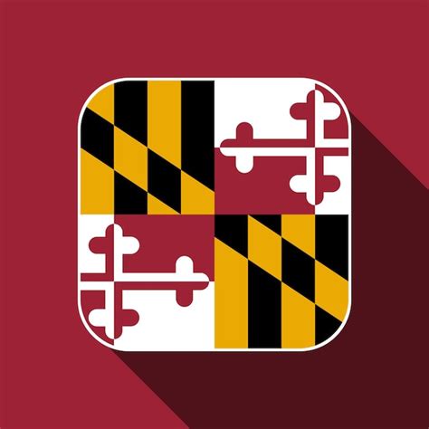 Premium Vector | Maryland state flag vector illustration