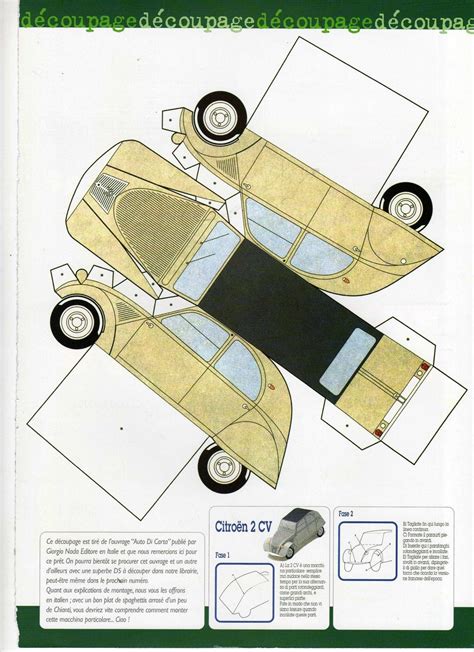 Épinglé par chris CHAUME sur FUN2CV Maquette papier Modèles de