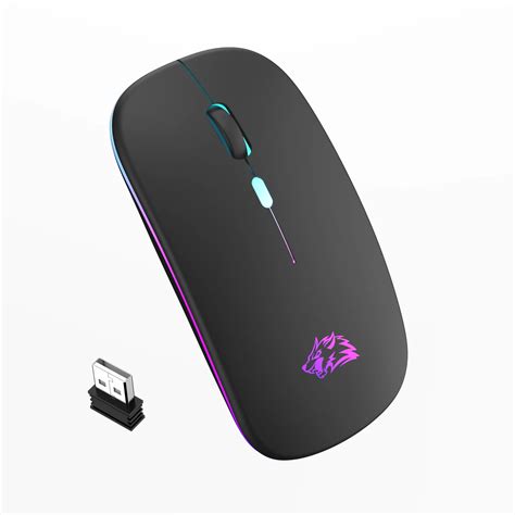 Adowalna Mysz Bluetooth G Podw Jny Tryb Siedem Kolor W Przycisk