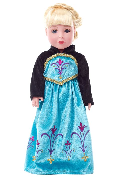 Elsa Coronation Princess Dress for Dolls