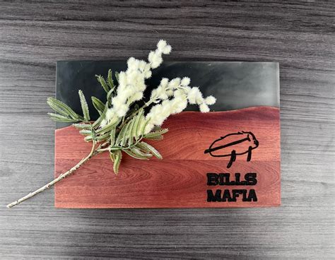 Bills Mafia Josh Allen Drawing Clear Resin Cutting Board, Custom ...