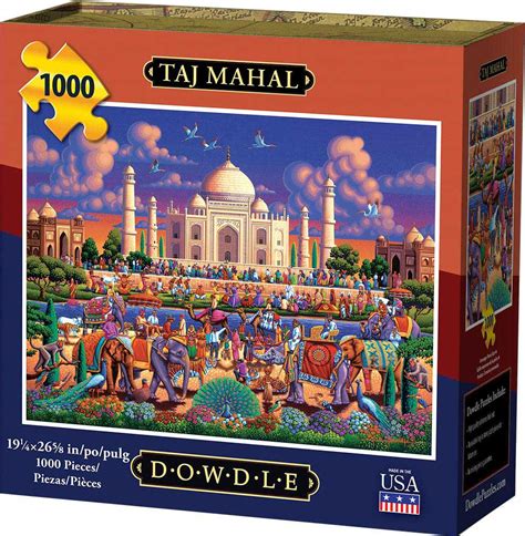 Taj Mahal Pieces Dowdle Folk Art Puzzle Warehouse