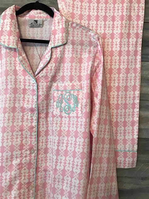 Monogram Pajama Bridesmaid Pajama Bridesmaid Monogram Etsy