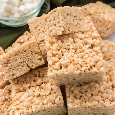 Brown Butter Rice Krispie Treats Two Sisters