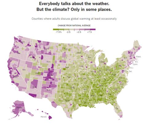 Yale Climate Opinion Maps Visualize American Attitudes Toward Warming