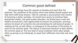 Values Common Good Pptx