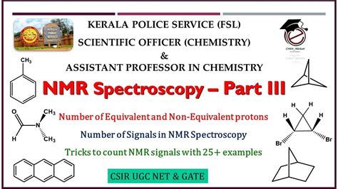 Nmr Spectroscopy Part Iii Number Of Nmr Signals With 25 Examples