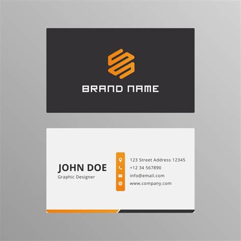 Premium Vector | Professional Visiting Card Design Template