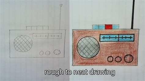 Como Dibujar Una Radio Paso A Paso Dibujo De Radio Facil Y Sencillo