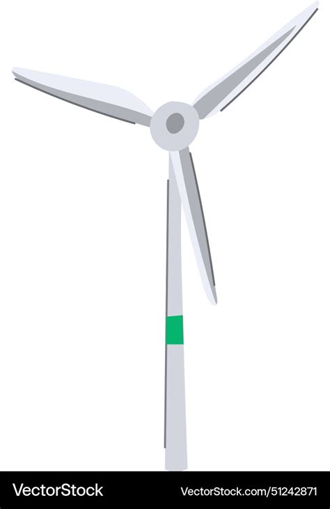 Electric Wind Turbine Cartoon Royalty Free Vector Image