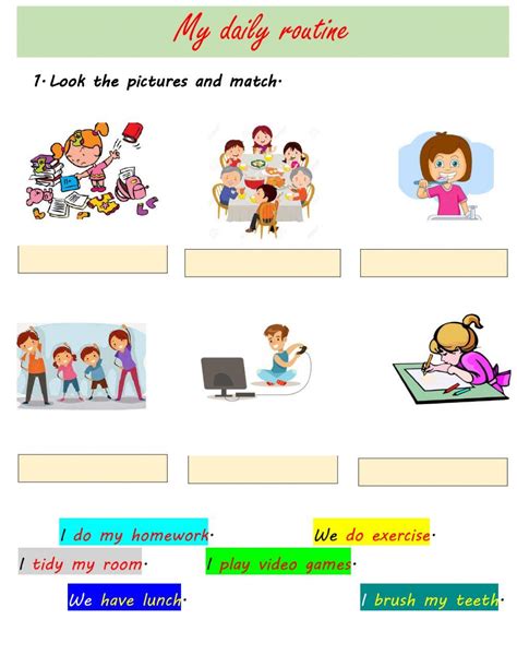 Daily Routines Online Exercise For Primaria Live Worksheets Nbkomputer