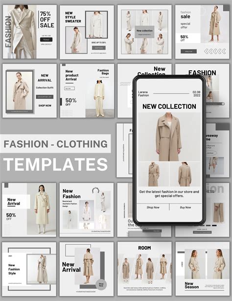 Social Media Fashion Posts Fashion Templates Fashion Instagram Post