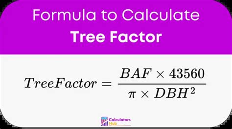 Tree Factor Calculator Online