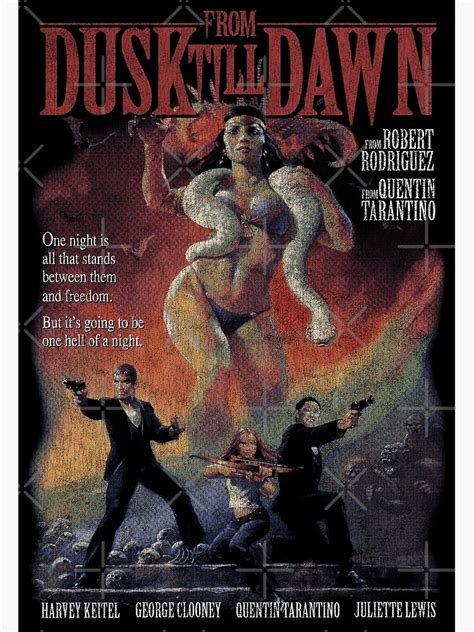 From Dusk Till Dawn Robert Rodriguez Quentin Tarantino Poster For