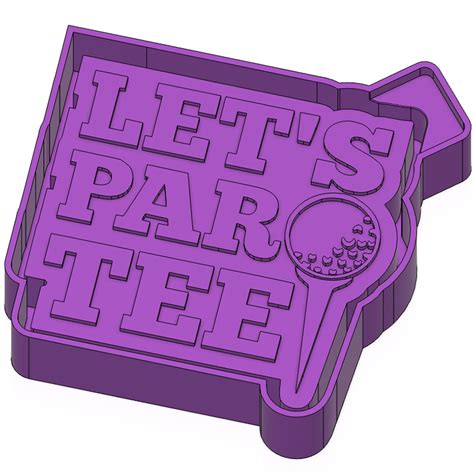 Stl File Lets Par Tee Freshie Mold Silicone Mold Box・3d Printable Model To Download・cults