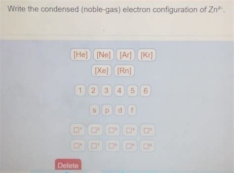 Solved Write The Condensed Noble Gas Electron Chegg