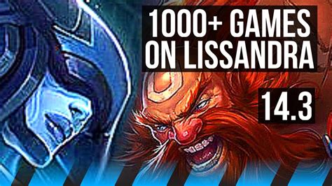 LISS Vs GRAGAS MID 10 2 14 1000 Games Godlike EUW Master 14