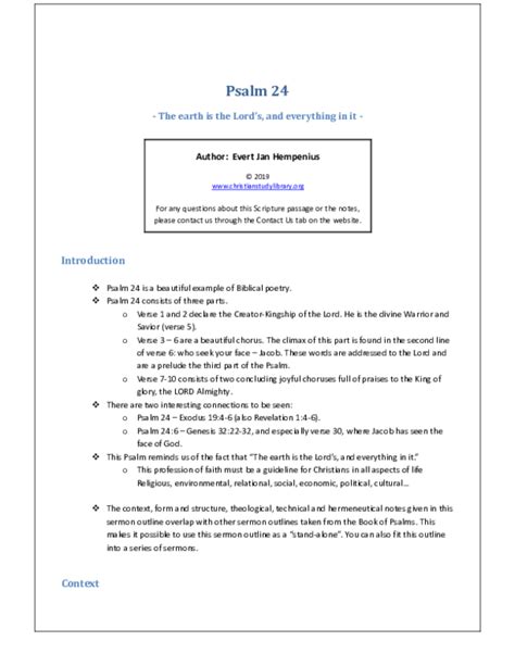 psalm 1 sermon outline - BenHollyanne