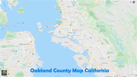 Oakland, California Map