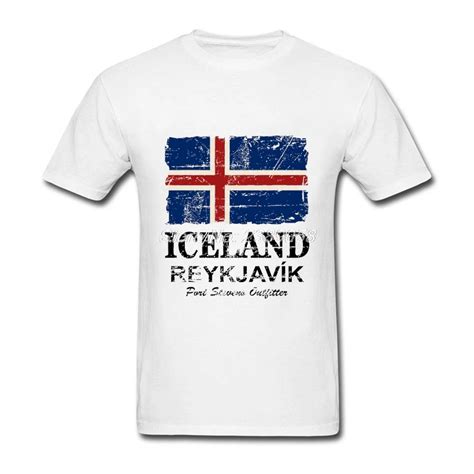 Casual Men Shirt Summer Iceland Flag Latest Tee Shirts Short Sleeve Mens Clothing Xssmlxl