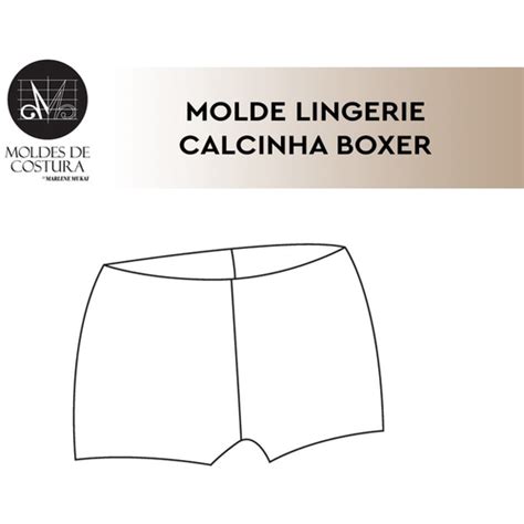 Molde Lingerie Calcinha Boxer By Marlene Mukai Submarino