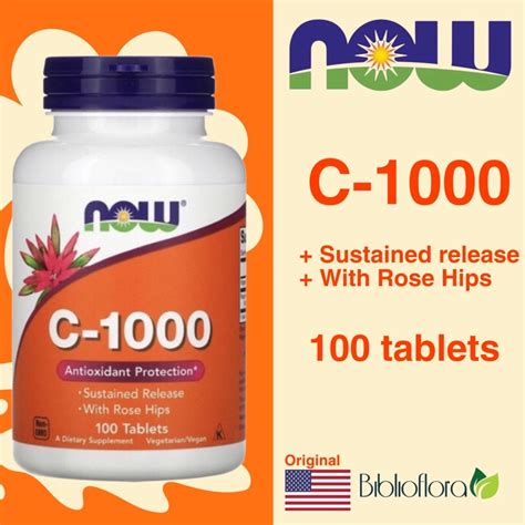 Jual Now Foods Vitamin C 1000 Mg 100 Tablets Shopee Indonesia