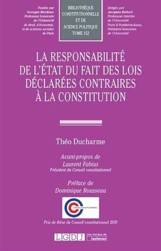 Amazon fr La responsabilité de l État du fait des lois déclarées