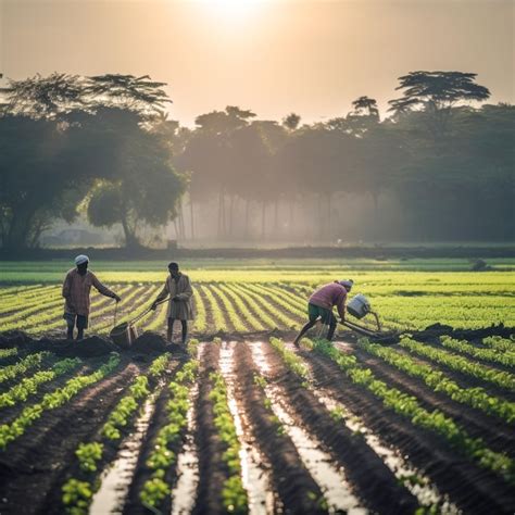 Premium Photo | Labor working at agriculture field