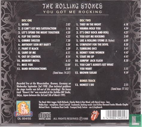 You Got Me Rocking Cd Dl 054 55 1998 Rolling Stones The Lastdodo