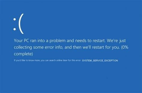 Error System Service Exception En Windows 10 Soluciones